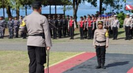 Kapolres Ende, AKBP I Gede Ngurah Joni M. SIK, SH, Gelar Apel Pasukan Operasi Lilin Turangga