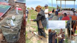 Memohon Doa Restu Para Leluhur, Keluarga Ibrahim Hanta Gelar Ritual Adat di Tanah Keranga/Ket Foto : Nardy Jaya