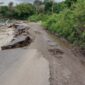 Kondisi ruas jalan di Enabara, desa Aewora, kecamatan Maurole, Ende, NTT