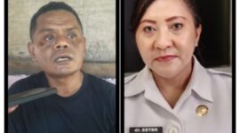 Anggota DPRD Ende dari PSI Ansel Kaise dan Direktur RSUD Ende dr Ester Puspita Jelita (Ket Foto ; I. Like) 