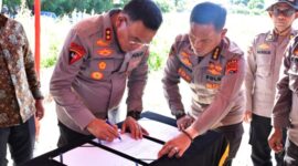 Penandatanganan PKS PT BRI, PT Flosindo dan Polda NTT