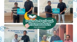 Potret kegiatan Pelindo Ende berbagi sembako dan Takjil