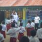 Kegiatan sosialisasi dan simulasi Gerakan Sekolah Bersih dan Sehat di SDK Wololele B, Ende. (Foto: Che/ Indonesia Satu)
