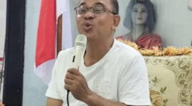 Yoseph Benediktus Badeoda Bupati Ende ketika memberikan keterangan pers kepada media, 30 Maret 2025/Ket Foto ; I.Like