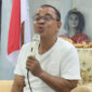 Yoseph Benediktus Badeoda Bupati Ende ketika memberikan keterangan pers kepada media, 30 Maret 2025/Ket Foto ; I.Like