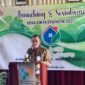 Bupati Ende, Yosep Badeoda, ketika memberikan sambutan pada saat launching desa cantik Wolotopo senin 28 April 2025 (Foto ; I.Like LF) 