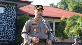 Kapolres Ende AKBP I Gede Ngurah Joni SH, S.IK, MH pimpin Apel Siaga Hari buruh 2 Mei 2025