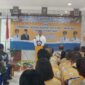 Sekretaris Kementerian Koperasi (Seskemenkop) Ahmad Zabadi, Ketika memberikan sambutan pada acara peresmian Kantor KSP Kopdit Mas