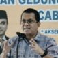 Gubernur NTT, Melki Laka Lena meberikan sambutan dalam acara peresmian Kantor KSP Kopdit Obor Mas Ende, Sabtu 24 Mei 2025/TN
