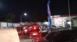 Antrian mengular di SPBU Wirajaya Jumat, 8 Agustus 2025 malam