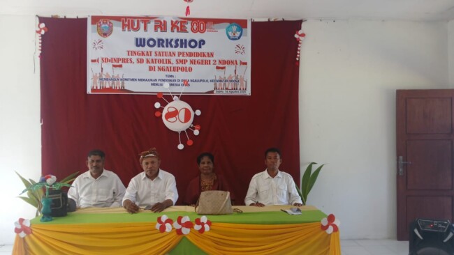 Memperingati HUT ke 80 RI Guru di Ndona Gelar Workshop