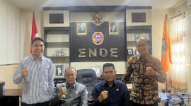 Ketua Askab Ende Yadin Pua Rake Koordinasi soal pelaksanaan ETMC di Ende dengan bupati Ende Yosef Badeoda