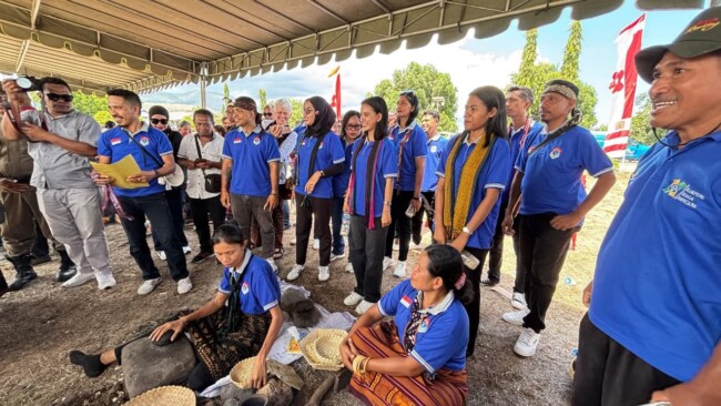 Peserta Gebyar Jagung Titi di kabupaten Lembata