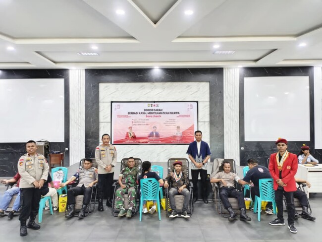 PMKRI Maumere dan Polres Sikka Gelar Donor Darah/Foto ; Niko Sanggu