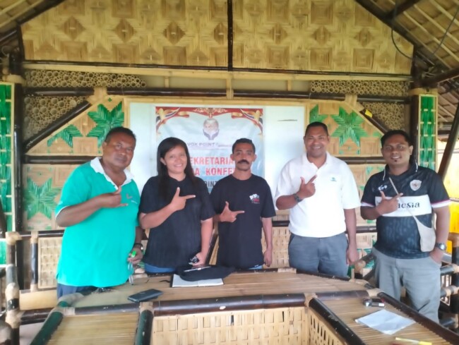 Panitia pendaftaran bakal calon ketua DPW Vox Point Sikka, periode 2025–2029 pada 23–25 Februari 2026 di Maumere