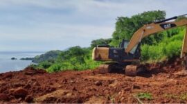 Ket Foto ; Lokasi tanah Kerangah yang sedang disengketakan