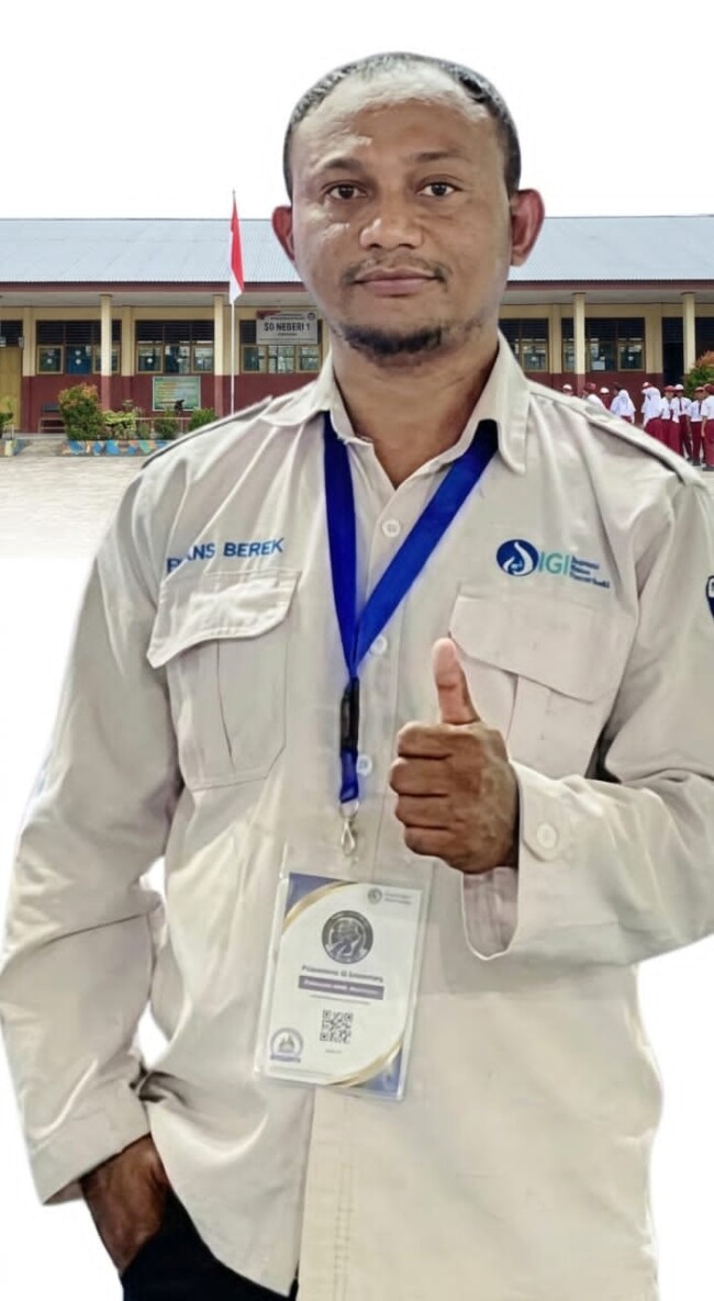 Fransiskus Xaverius Berek, guru asal Flores Timur yang masuk jajaran Kepengurusan IGI Pusat/Ket Foto ; Dokpri