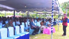 Sambutan Ketua Muara, RD Rudolfus Alfonsius Eka usai misa