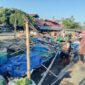 Lapak pasar Alok yang dibongkar siang tadi oleh oleh Satu Pol PP Kabupaten Sikka