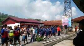 Masyarakat antusias ikut turnamen voli di desa Sobo/Ket Foto ; Niko Sanggu