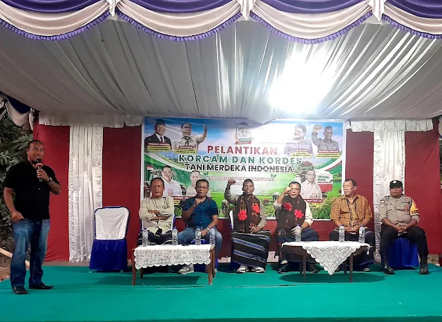 Sambutan sebelum proses pelantikan Korcam dan Kordes TMI kecamatan Kotabaru