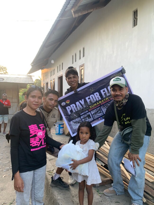 FMNTT Salurkan Bantuan untuk Korban Gempa di Nagekeo Flores NTT