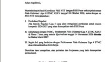 Surat resmi dari PSSI NTT